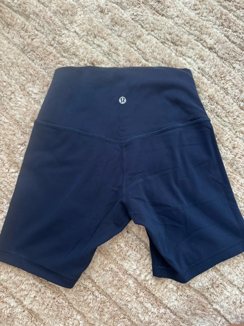 lululemon athletica High-Waist Navy Bike Shorts 6in